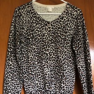 H&M Leopard Print Cardigan